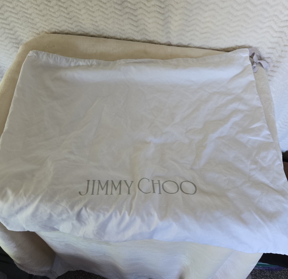 Jimmy Choo Beige Drawstring Dust Bag